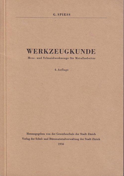 Werkzeugkunde - 4. Auflage