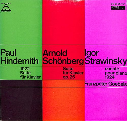 922 Suite Für Klavier - Suite Für Klavier Op. 25 - Sonate Pour Piano 1924 [Vinyl]