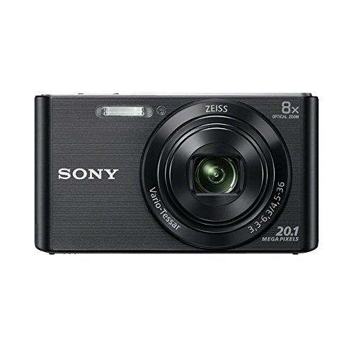 Sony DSC-W830 Digitalkamera (20, 1 Megapixel, 8x optischer Zoom, 6, 8 cm (2, 7 Zoll) LC-Display, 25mm Carl Zeiss Vario Tessar Weitwinkelobjektiv, SteadyShot) schwarz