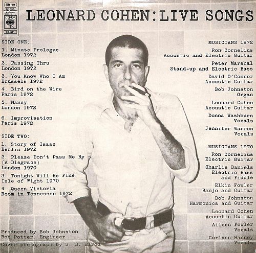 Live Songs [Vinyl]