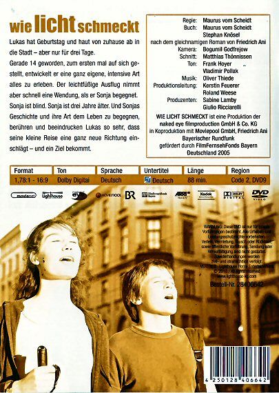 Wie Licht schmeckt [DVD]