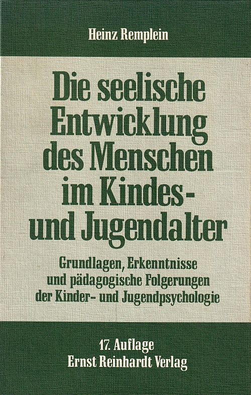 Die seelische Entwicklung des Menschen im Kindes- und Jugendalter