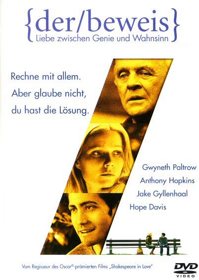 Der Beweis - Liebe zwischen Genie und Wahnsinn [DVD]