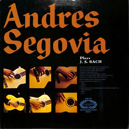 Andres Segovia Plays J. S. Bach [Vinyl]