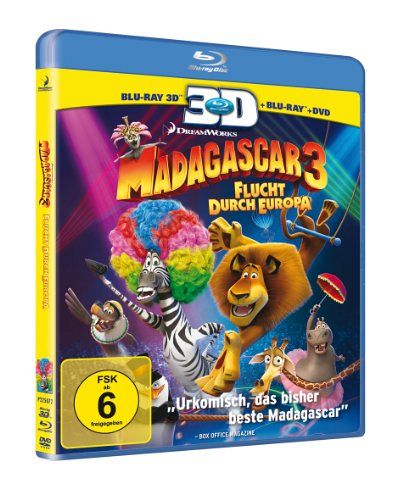 Madagascar 3 - Flucht durch Europa [Blu-ray 3D]