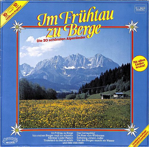 m Frühtau Zu Berge - Die 20 Schönsten Alpenlieder [Vinyl]