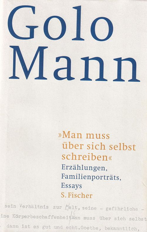 Man muss über sich selbst schreiben